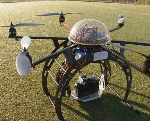 Hexacopter-with-camera-moun